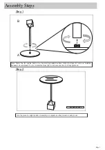 Preview for 3 page of World Market NORAH MARBLE ACCENT TABLE 565756 Assembly Instructions