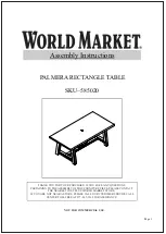 World Market Palmera 585020 Assembly Instructions Manual предпросмотр