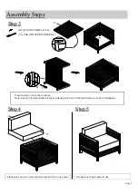 Предварительный просмотр 5 страницы World Market Praiano 501369 Assembly Instructions Manual