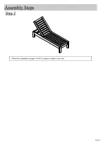 Preview for 5 page of World Market Praiano Chaise Lounger 501373 Assembly Instructions Manual