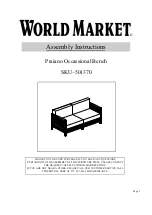 Предварительный просмотр 1 страницы World Market Praiano Occassional 501370 Assembly Instructions Manual