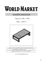 World Market Segovia 608713 Assembly Instructions preview