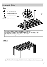 Предварительный просмотр 4 страницы World Market Sevilla 551907 Assembly Instructions Manual