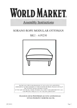 World Market SORANO 619230 Assembly Instructions Manual preview