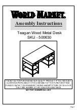 World Market Teagan 500630 Assembly Instructions Manual preview