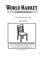 World Market Tobias 608270 Assembly Instructions preview