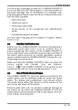 Preview for 15 page of WORLD OF MEDICINE Gamma Finder Instructions For Use Manual