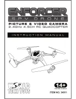 World Tech Toys Enforcer Spy Drone ZX-34911 Instruction Manual preview