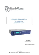 Worldcast Systems Audemat DVB-T Monitor User Manual предпросмотр