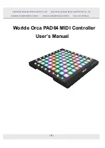 Preview for 1 page of Worlde Orca PAD64 User Manual