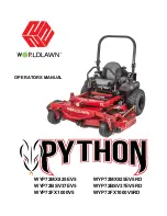 Preview for 1 page of Worldlawn PYTHON WYP72BSV37EV5 Operator'S Manual