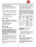 Preview for 27 page of Worldlawn Venom WYS32FS600VL Operator'S Manual