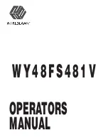 Preview for 1 page of Worldlawn WY 48FS481V Operator'S Manual