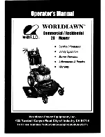 Preview for 1 page of Worldlawn WY28 series Operator'S Manual