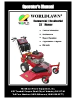 Preview for 1 page of Worldlawn WY33N11BS Operator'S Manual