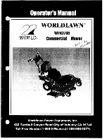 Preview for 1 page of Worldlawn WY42 Operator'S Manual