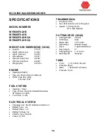 Preview for 16 page of Worldlawn WYW36FS481V Operator'S Manual