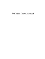 Worth Data TriCoder t53 User Manual preview