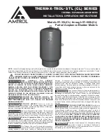 Preview for 1 page of Worthington AMTROL THERM-X-TROL STL Series Installation & Operation Instructions