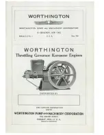 Предварительный просмотр 1 страницы Worthington Throttling Governor Kerosene Stationary Engines User Manual