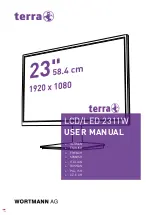 Предварительный просмотр 1 страницы Wortmann terra LCD 2311W User Manual