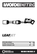 Worx Nitro LEAFJET WG585 Manual preview