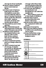 Предварительный просмотр 10 страницы Worx Nitro LEAFJET WG585E Series Original Instructions Manual