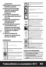 Предварительный просмотр 126 страницы Worx Nitro LEAFJET WG585E Series Original Instructions Manual