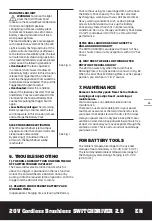 Preview for 13 page of Worx Nitro SWITCHDRIVER WX177L Manual