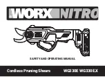 Worx Nitro WG330E Safety And Operating Manual предпросмотр