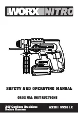 Preview for 1 page of Worx Nitro WX381 Safety And Operating Manual