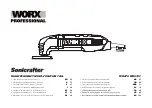 Worx Professional Sonicrafter WU670 Manual предпросмотр