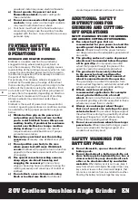 Preview for 8 page of Worx BRUSHLESS MOTOR WX812.9 Original Instructions Manual