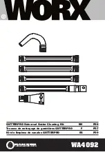 Preview for 1 page of Worx GUTTERPRO WA4092 Manual