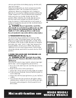 Предварительный просмотр 13 страницы Worx HandyCut WX424.2 Safety And Operating Manual