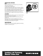 Preview for 21 page of Worx Jawsaw WG307E Safety And Operating Manual