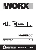 Preview for 1 page of Worx MAKER X WX739L Manual