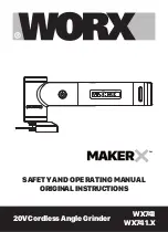 Worx MAKER X WX741.X Safety And Operating Manual Original Instructions предпросмотр