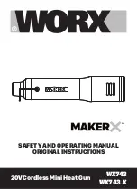 Предварительный просмотр 1 страницы Worx Maker X WX743 Safety And Operating Manual Original Instructions