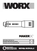 Worx MAKER X WX743L Series Manual preview