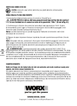 Preview for 28 page of Worx MAKER X WX743L Series Manual