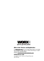 Предварительный просмотр 24 страницы Worx MakerX WX739 Safety And Operating Manual Original Instructions