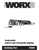 Preview for 1 page of Worx Sonicrafter WX679 Safety And Operating Manual