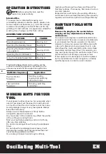 Preview for 8 page of Worx Sonicrafter WX679L Manual