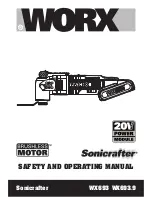 Worx Sonicrafter WX693 Safety And Operating Manual предпросмотр