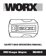 Preview for 1 page of Worx WA4009 Safety And Operating Manual