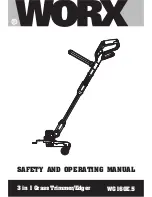 Worx WG160E.5 Safety And Operating Manual preview