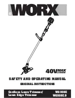 Предварительный просмотр 1 страницы Worx WG168E Safety And Operating Manual