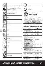 Preview for 12 page of Worx WorxSaw WX523L Manual