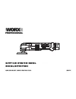 Preview for 1 page of Worx WU675 Safety And Operating Manual